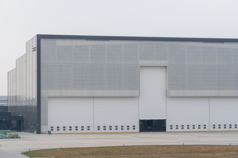 A large modern warehouse, a common commercial property asset